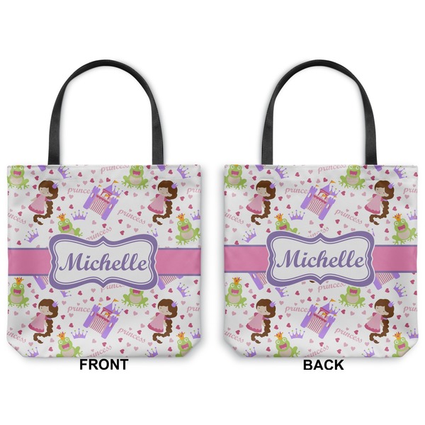 Princess Print Canvas Tote - Front and Back