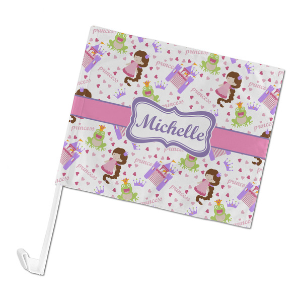 Custom Princess Print Car Flag - Large (Personalized)