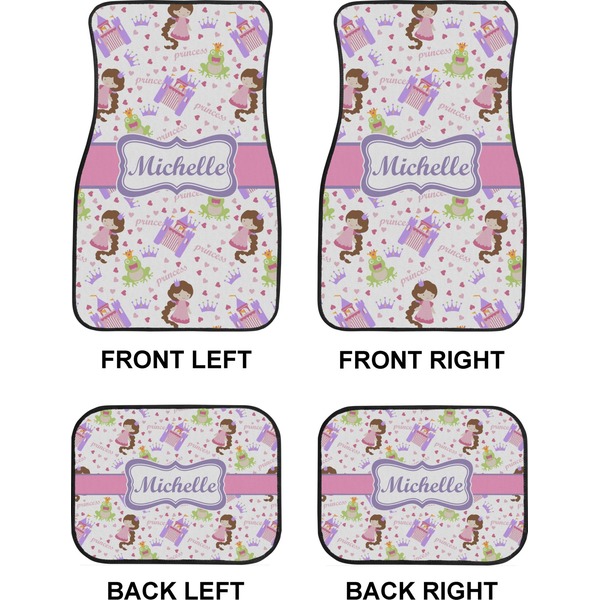 Princess Print Car Floor Mats Set (2F + 2B)