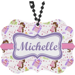 Princess Print Rear View Mirror Charm (Personalized)