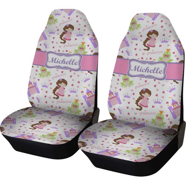 Custom Princess Print Car Seat Covers (Set of Two) (Personalized)