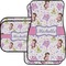 Princess Print Car Floor Mats Set - 2 Front & 2 Back (Personalized)