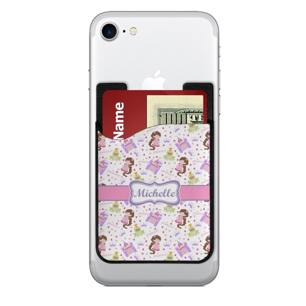 Custom Princess Print 2-in-1 Cell Phone Credit Card Holder & Screen Cleaner (Personalized)