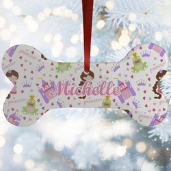 Princess Print Ceramic Dog Ornament w/ Name or Text