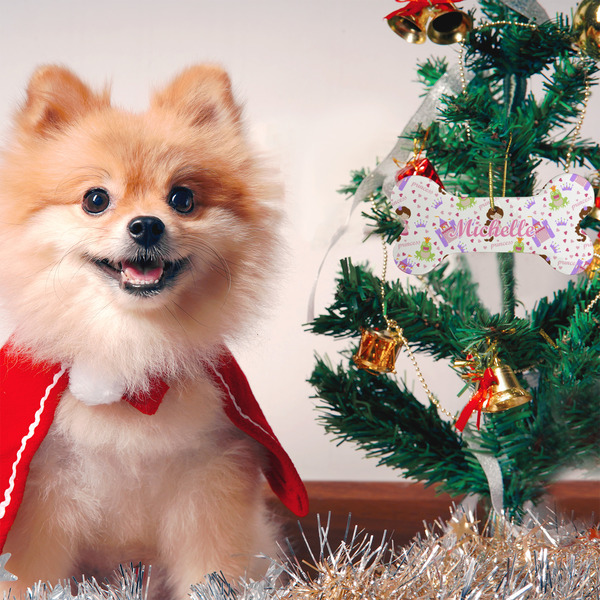 Princess Print Ceramic Flat Ornament - Bone (LIFESTYLE)