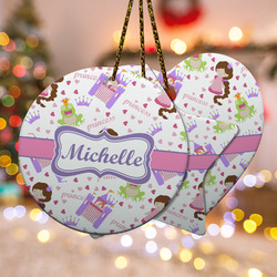 Princess Print Ceramic Ornament w/ Name or Text