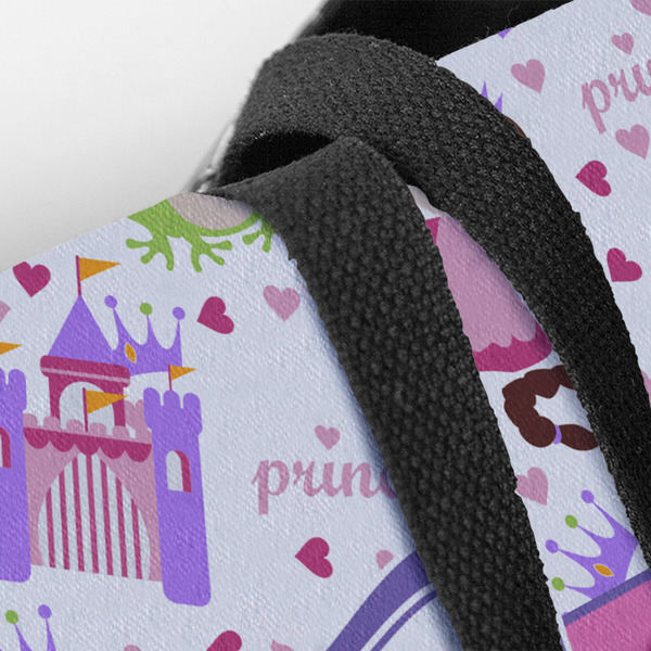 Princess Print Closeup of Tote w/Black Handles