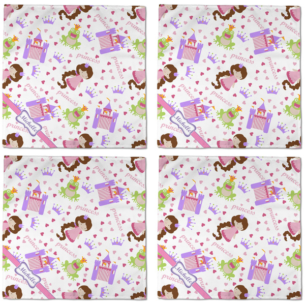 Princess Print Cloth Napkins - Personalized Dinner (APPROVAL) Set of 4