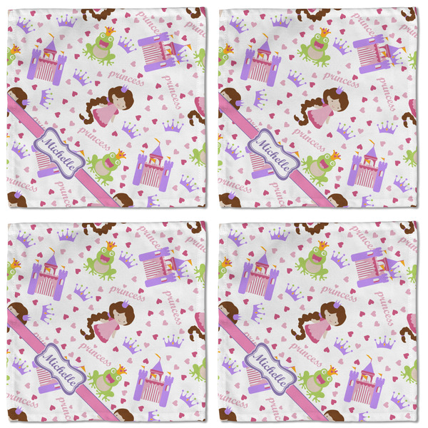 Princess Print Cloth Napkins - Personalized Lunch (APPROVAL) Set of 4