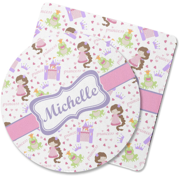Custom Princess Print Rubber Backed Coaster (Personalized)