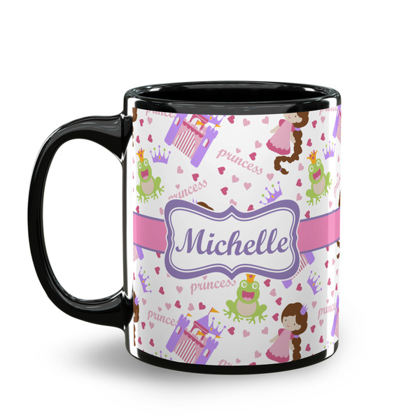 Princess Print Coffee Mug - 11 oz - Black
