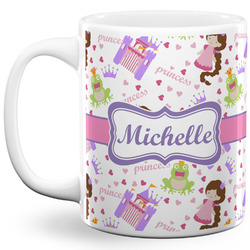 Princess Print 11 Oz Coffee Mug - White (Personalized)