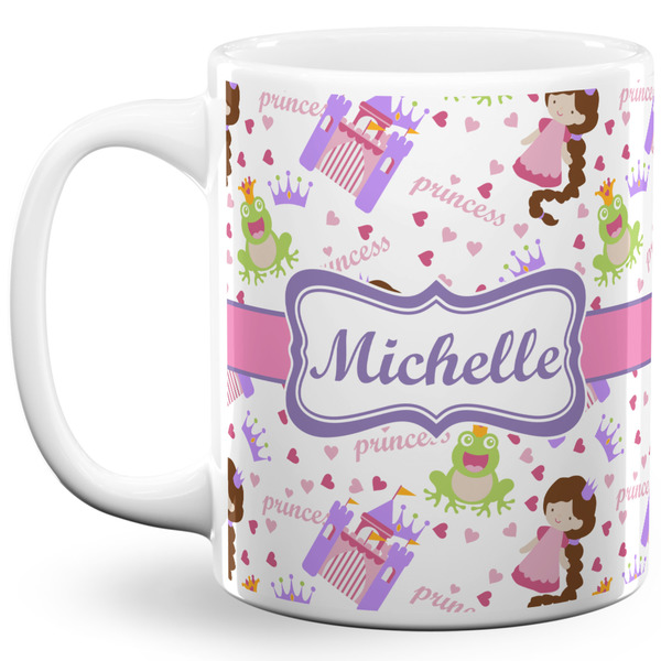 Custom Princess Print 11 Oz Coffee Mug - White (Personalized)