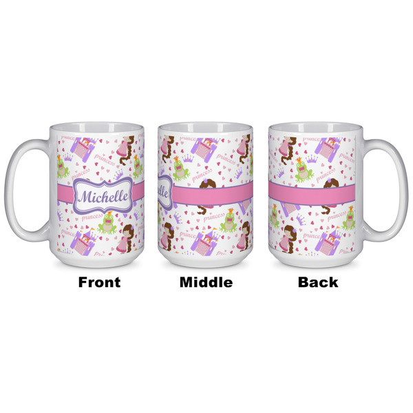Princess Print Coffee Mug - 15 oz - White APPROVAL