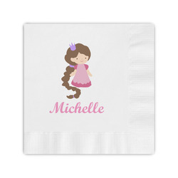 Princess Print Coined Cocktail Napkins (Personalized)