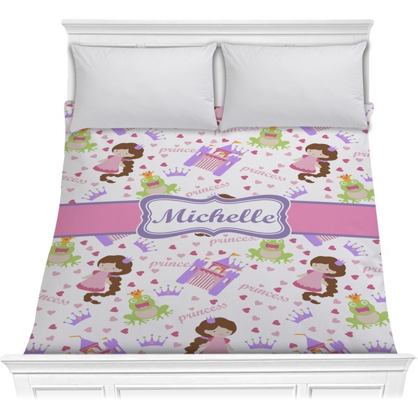 Custom Princess Print Comforter - Full / Queen (Personalized)