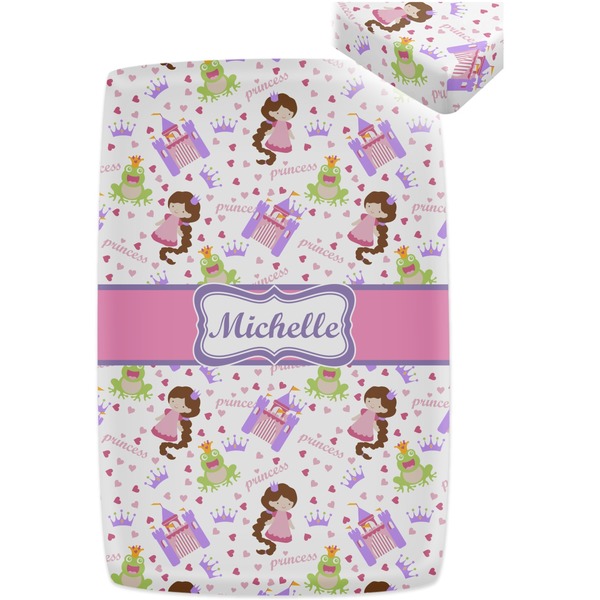 Princess Print Crib Fitted Sheet - Apvl