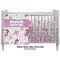 Princess Print Crib - Profile Sold Seperately