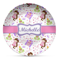 Princess Print Microwave Safe Plastic Plate - Composite Polymer (Personalized)