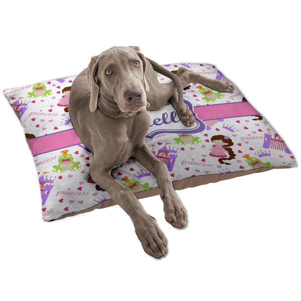 Custom Princess Print Dog Bed - Large w/ Name or Text