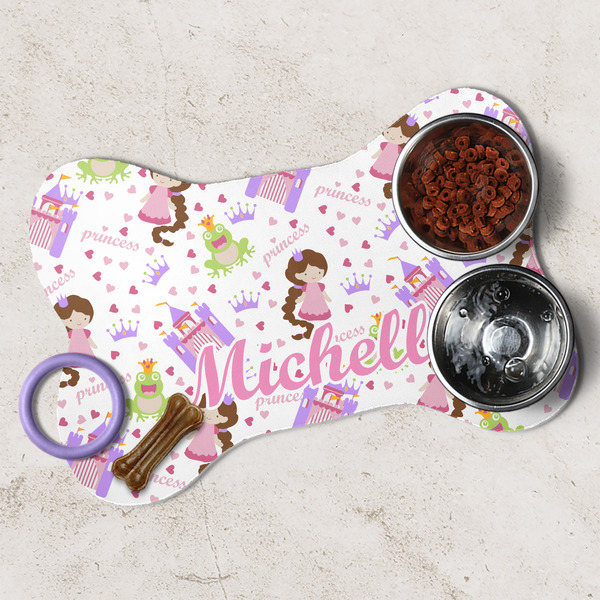 Princess Print Dog Bone Shaped Mat Lifestyle