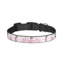 Princess Print Dog Collar - Large (Personalized)