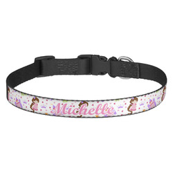 Princess Print Dog Collar - Medium (Personalized)