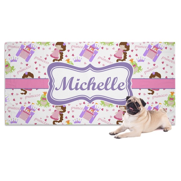 Custom Princess Print Dog Towel (Personalized)