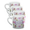 Princess Print Double Shot Espresso Mugs - Set of 4 Front