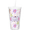 Princess Print Double Wall Tumbler with Straw (Personalized)