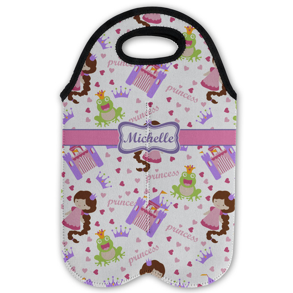 Princess Print Double Wine Tote - Flat (new)