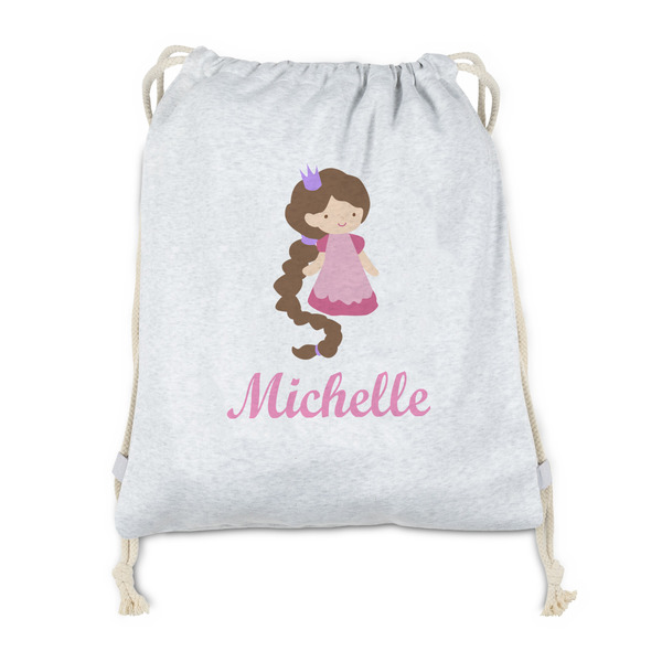 Custom Princess Print Drawstring Backpack - Sweatshirt Fleece (Personalized)