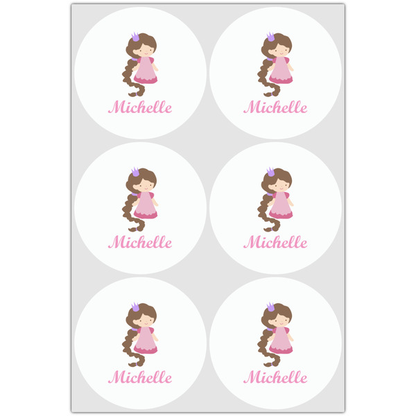 Princess Print Drink Topper - Large - Set of 6