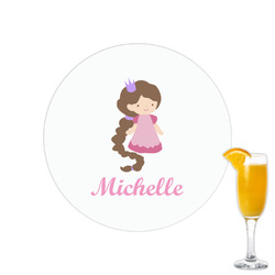 Princess Print Printed Drink Topper - 2.15" (Personalized)