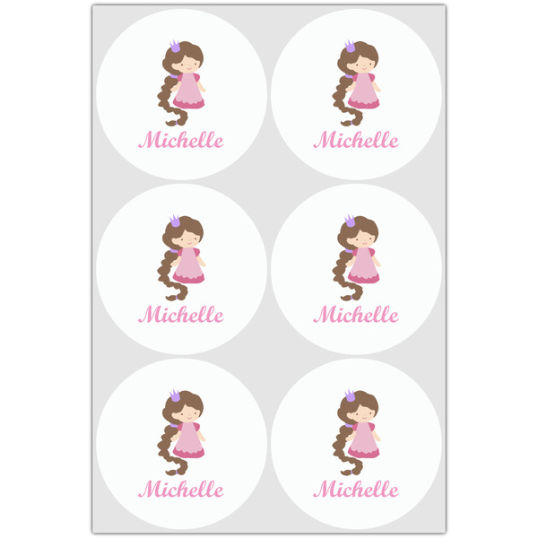 Princess Print Drink Topper - XLarge - Set of 6
