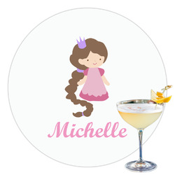 Princess Print Printed Drink Topper - 3.5" (Personalized)