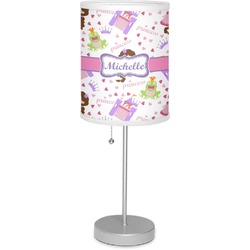 Princess Print 7" Drum Lamp with Shade Linen (Personalized)