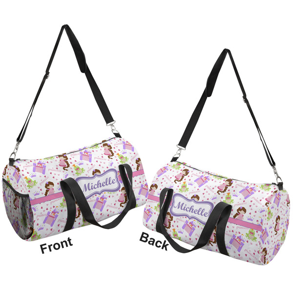 Princess Print Duffle bag large front and back sides
