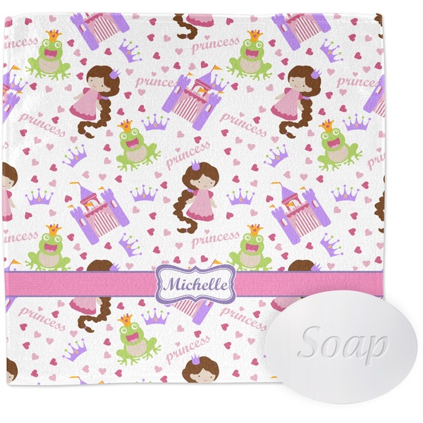 Custom Princess Print Washcloth (Personalized)