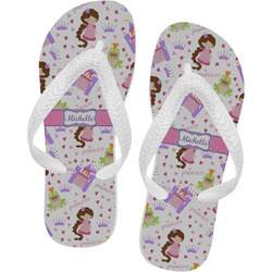 Princess Print Flip Flops - Small (Personalized)