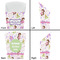 Princess Print French Fry Favor Box - Front & Back View