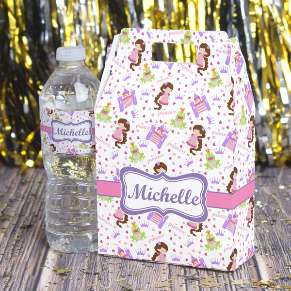 Princess Print Gable Favor Box - In Context