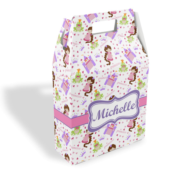 Custom Princess Print Gable Favor Box (Personalized)