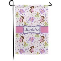 Princess Print Small Garden Flag - Double Sided w/ Name or Text