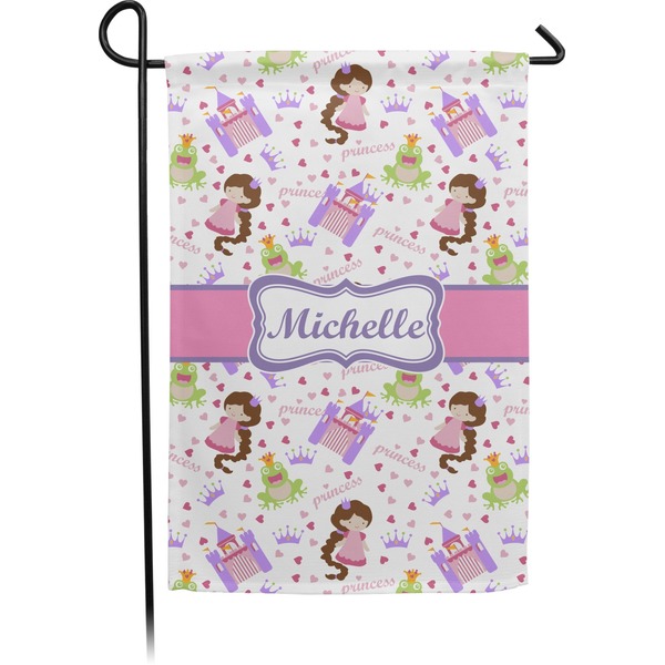 Custom Princess Print Small Garden Flag - Double Sided w/ Name or Text