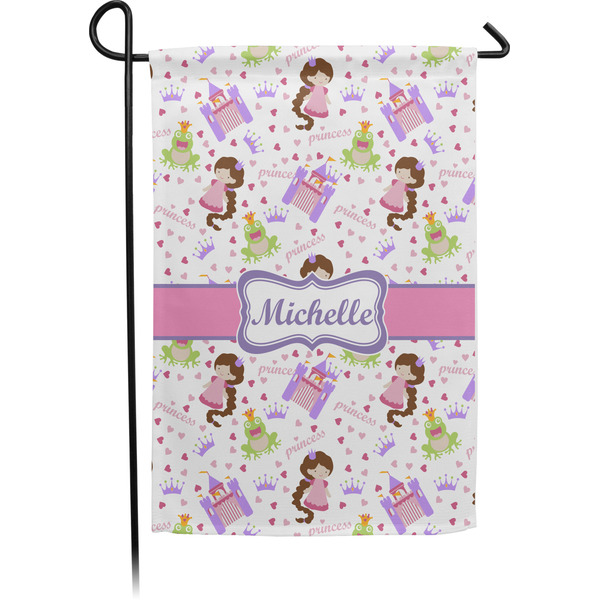 Custom Princess Print Small Garden Flag - Single Sided w/ Name or Text