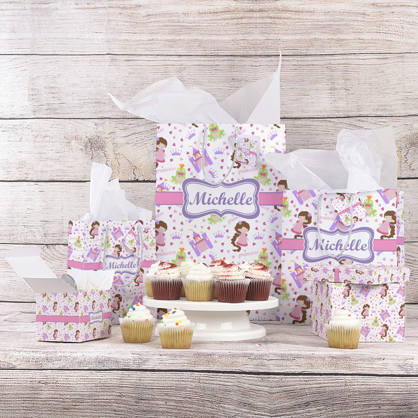 Princess Print Gift Bags - In Context