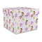 Princess Print Gift Boxes with Lid - Canvas Wrapped - Large - Front/Main