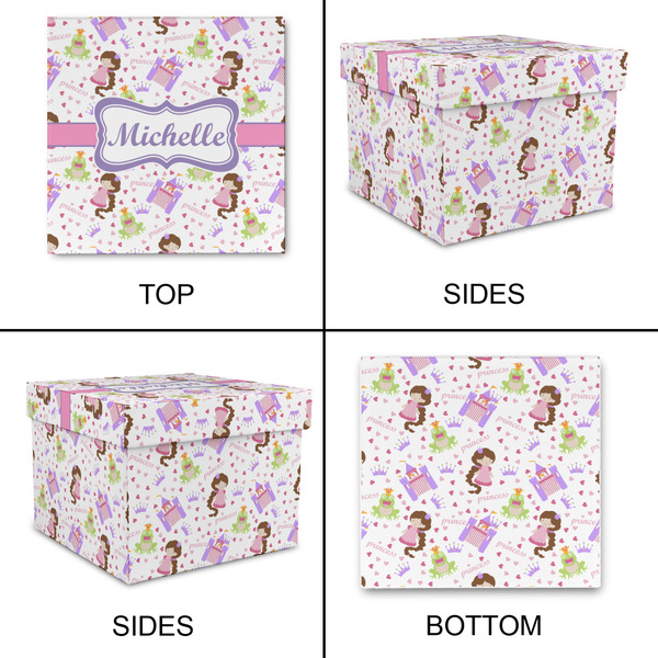 Princess Print Gift Boxes with Lid - Canvas Wrapped - Medium - Approval