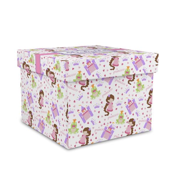 Custom Princess Print Gift Box with Lid - Canvas Wrapped - Medium (Personalized)